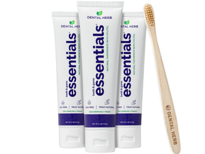 3 Pack - Essentials Fluoride-Free Toothpaste with Xylitol. Plant Based and SLS-free