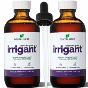 2 Pack - Under the Gums Irrigant with free dosage dropper